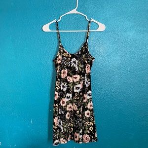 Black floral Dress